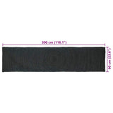 Area Rugs Dark Grey 60 x 300 cm Jute 42010553