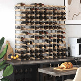 Wine Rack for 120 Bottles Solid Pinewood 282472