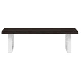 Basin Shelf Wall Mounted Steel and Solid Wood Oak 3302580