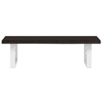 ZNTS Basin Shelf Wall Mounted Steel and Solid Wood Oak 3302580