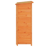 Garden Tool Shed Brown 83x57x140 cm Solid Wood Pine 172240