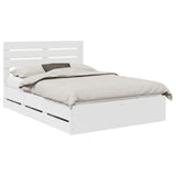 Bed Frame with Drawer White 160 x 200 cm Engineer Wood 3411489