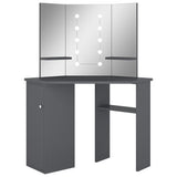 Dresser Grey MDF and Melamine Compact for corners Mirror 326532