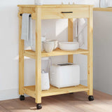 Kitchen Trolley MONZA 60x40x88.5 cm Solid Wood Pine 376094