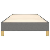 Box Spring Bed Frame Dark Grey 90x200 cm Fabric 3120583
