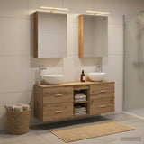 Bathroom Cabinet Set 5 pcs Artisan Oak Engineered Wood 3406678