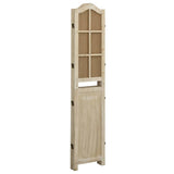 4-Panel Room Divider Brown 140x165 cm Fabric 338591