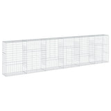 Gabion Basket with Cover 600x50x150 cm Galvanised Iron 3295159