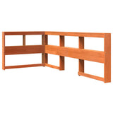 Bookcase Bed without Mattress Wax Brown 90x200 cm Solid Wood Pine 3324393