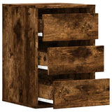 Corner Chest of Drawers Smoked Oak 40x41x58 cm Engineered Wood 852838