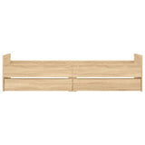 Bed Frame Sonoma oak Engineered wood Single Bed Frame 3207380
