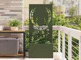 Garden Privacy Screen Olive green 50 x 150 cm Cold-rolled steel 876486