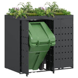 Wheelie Bin Storage for 2 Bins Anthracite 136 x 77.5 x 121.5 cm 3394743