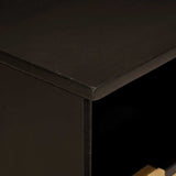 TV Cabinet Black and Gold 100 x 33 x 46 cm Engineered wood 4017846