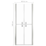 ZNTS Shower Door Clear ESG 91x190 cm 148782