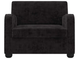 Armchair Black Chenille 42043445