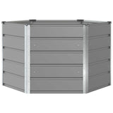 Planter Light Grey 129 x 129 x75 cm Steel 42018129