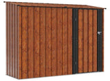 Garden Sheds Brown 203.5 x 73 x 200 cm Metal 42011302