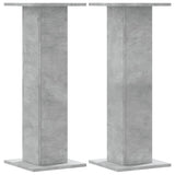 Speaker Stands 2 pcs Concrete Grey 30x30x80 cm Engineered Wood 852666