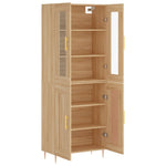 Highboard Sonoma Oak 69.5x34x180 cm Engineered Wood 3198332