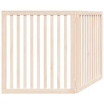 Dog Gate Foldable 2 Panels 160 cm Poplar Wood 352242