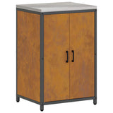 Kitchen Storage Set HATTEM 3 pcs Rusty Steel 3392679
