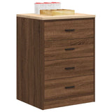 ZNTS Garage Storage Cabinet Brown Oak 60x51x85 cm Solid Wood Pine 860604