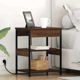 Bedside Cabinet 2 pcs Brown Oak 41 x 31 x 51 cm Engineered Wood 859544