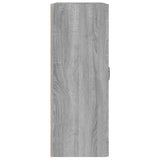Hanging Wall Cabinet Grey Sonoma 69.5x32.5x90 cm 817397