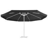 Replacement Fabric for Outdoor Parasol Black 515 cm 312544