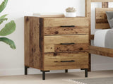 Bedside Cabinet Old Wood 40 x 40 x 66 cm Engineered Wood 882116