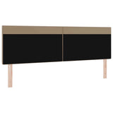 LED Headboard Cappuccino 180 cm Faux Leather 42007312