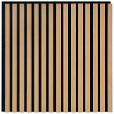 Acoustic Wall Panels 8 pcs Slatted 60.5x60 cm Oak Veneer 42002582