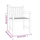 Garden Dining Set Natural Teak Smooth sanded teak hardwood Large 3157169