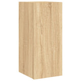 3 Piece TV Wall Cabinets with LED Lights Sonoma Oak 3216869