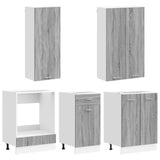 Kitchen Unit LYON 5 pcs Grey Sonoma Engineered Wood 3438232