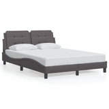 Bed Frame without Mattress "Zadar" Grey 120x200 cm Faux Leather 3208173