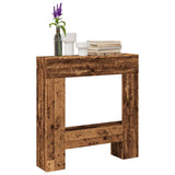 Fireplace Surround Old Wood 81x18x82 cm Engineered Wood 854605