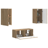 TV Cabinet Set 6 pcs Artisan Oak Engineered Wood 3409068