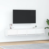 TV Cabinets 2 pcs White 80x31x25.5 cm Engineered Wood 861509