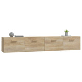 Wall Cabinets 2 pcs Sonoma Oak 100x36.5x35 cm Engineered Wood 3115662