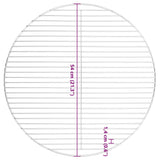 BBQ Grill Grate Round 54 cm 304 Stainless Steel 4010557