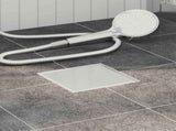 2 in 1 Shower Drain Silver 20 x 20 cm Stainless Steel 304 42015933