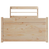 Bed Frame with Headboard without Mattress 75x190 cm Small Single 3306746