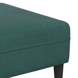 Velvet Sofa with Cushion 3 pcs Dark Green 208 cm Velvet 3335174