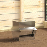 Chicken Feeder Silver 40.5 x 45 x 41 cm Galvanised Steel 874668