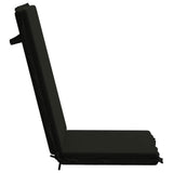 High Back Chair Cushion GEMERT 4 pcs 100% Polyester Black 945907