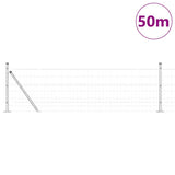 Welded Wire Fence with Concrete Base 50 x 0.4 m 3351045
