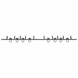 Sliding Door Hardware Kit 400 cm Steel Black 3295758