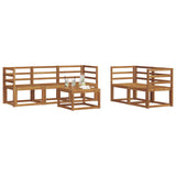 Outdoor Sofa Set 6 pcs Natural Solid Acacia Wood 3365992